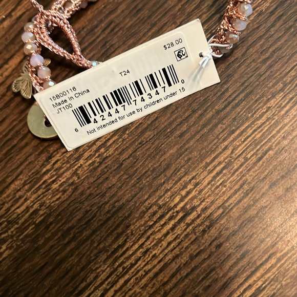 Rose Gold Beaded Necklace choker style Lonna & Lilly brand new - Picture 3 of 3